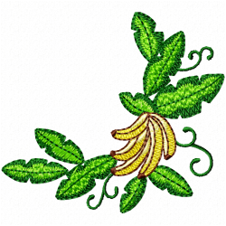 Banana Embroidery Design 10